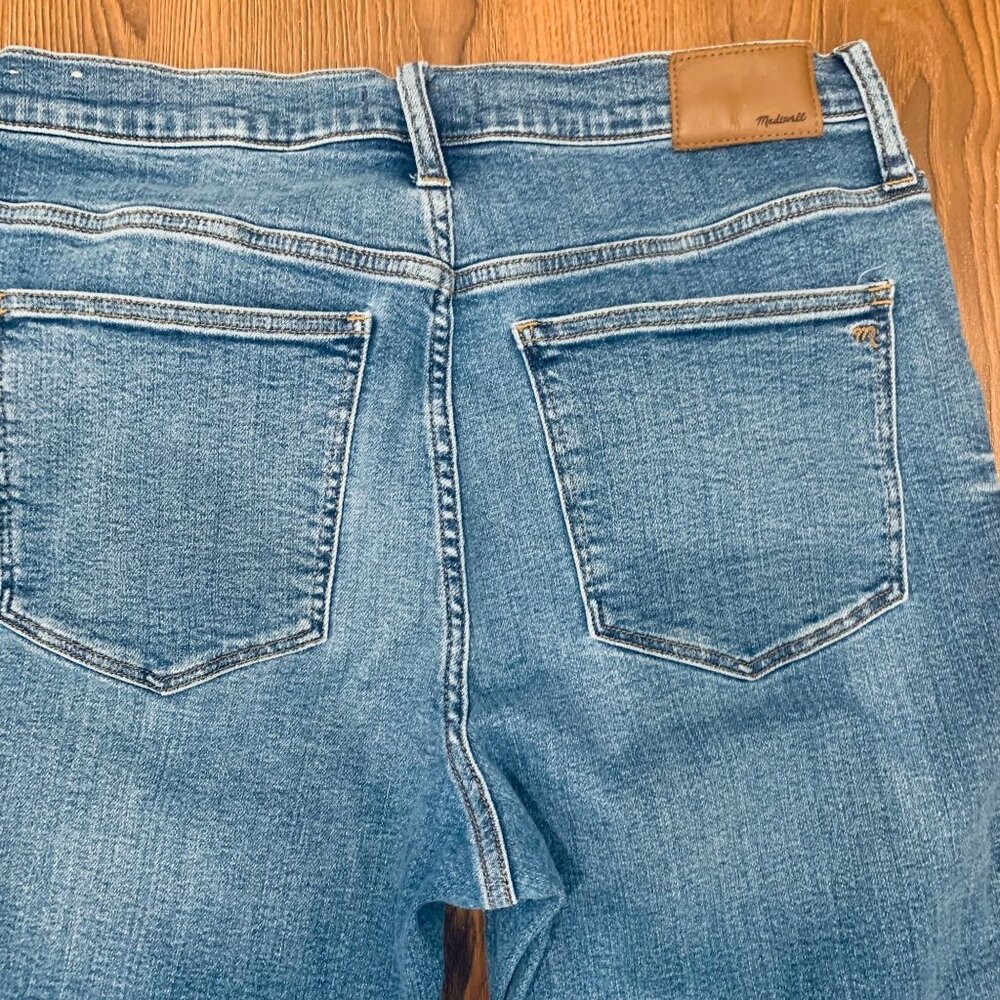 Womens Madewell 9" Midrise Skinny Crop Jeans 5 Button Closure Size 32 - Picture 8 of 13